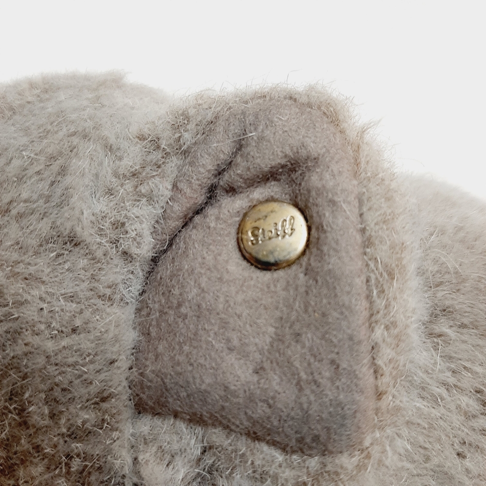 🍒 Steiff "Jumbo" Vintage Elephant Small Retro Plush Soft Gray Kids Toy - Picture 4 of 10